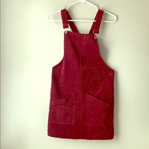 Courderoy Jumper.. maroon with adjustable straps